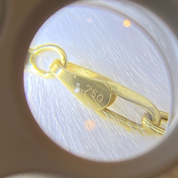 🚫SOLD🚫 REAL Saudi 18K Gold Paperclip Necklace 19.5” - Picture 4 of 7